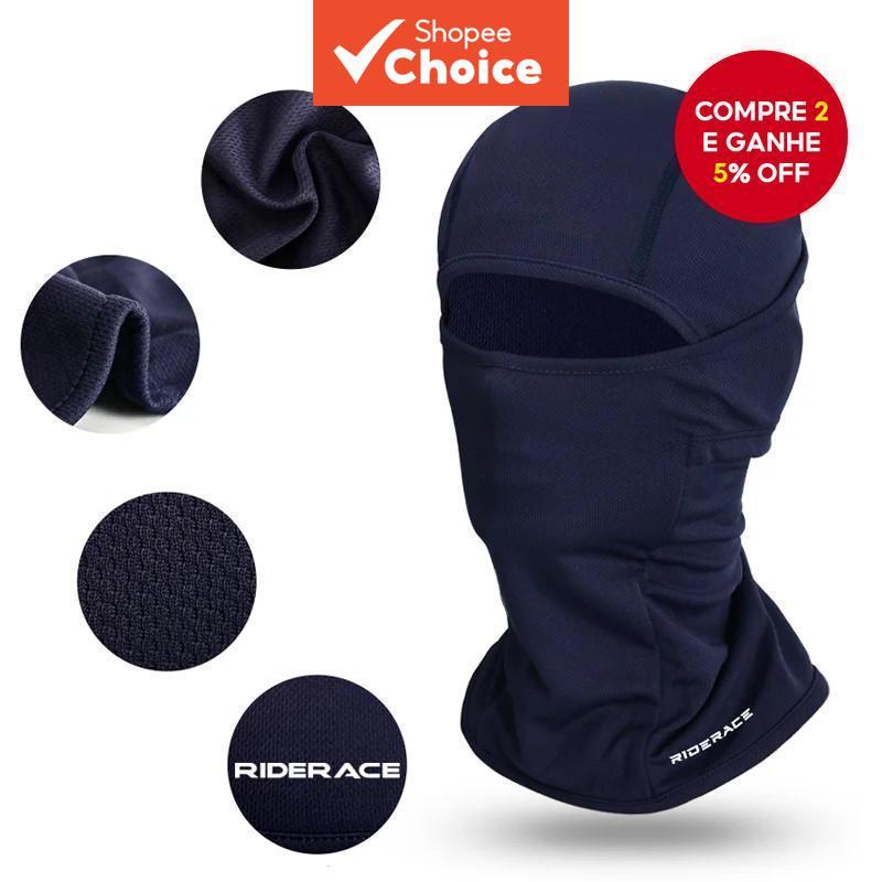  MDL1904/1929 Balaclava Infantil Preta-Cinza para Ciclismo