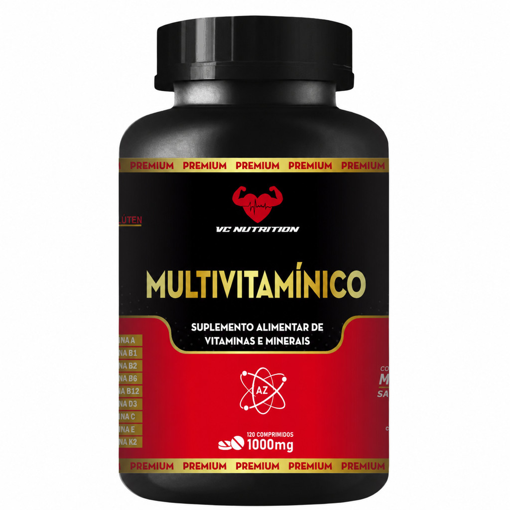 Multivitamínico Mastigável 120cp Sabor Chocolate AZ 23 Vitaminas
