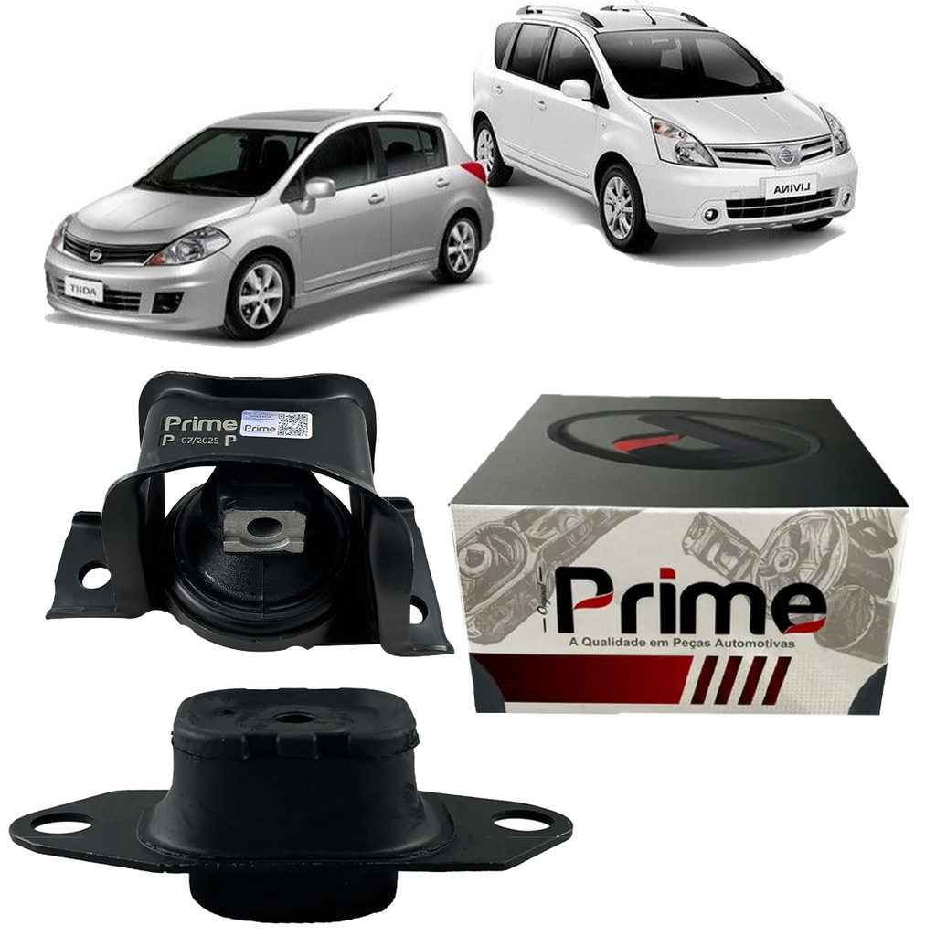 Kit Coxins do Motor Lado Direito e Esquerdo Nissan Livina Tiida 1.8 2008 2009 2010 em Diante