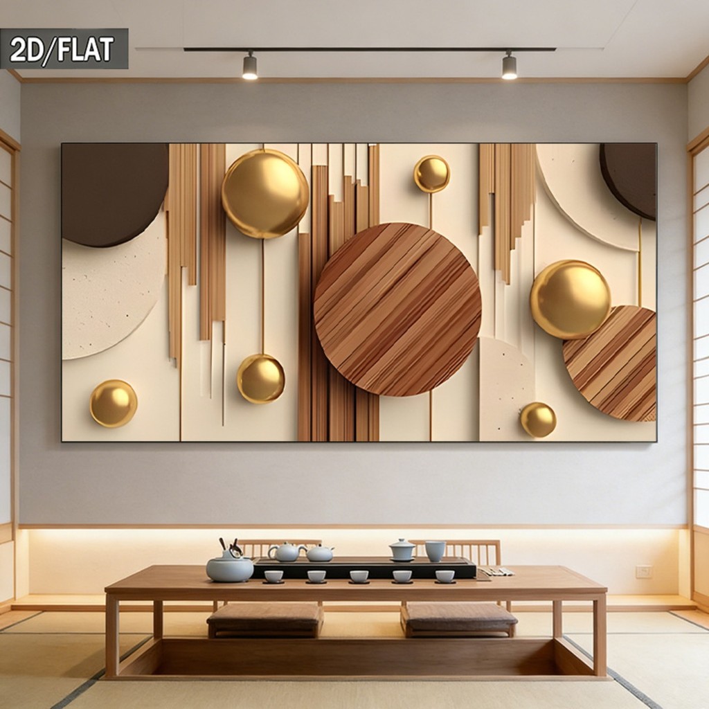 Quadro Decorativo Grande 118x82cm Abstrato Toque Elegante Charme Exclusivo Sala,Quarto,Copa,consultório,escritório,hall