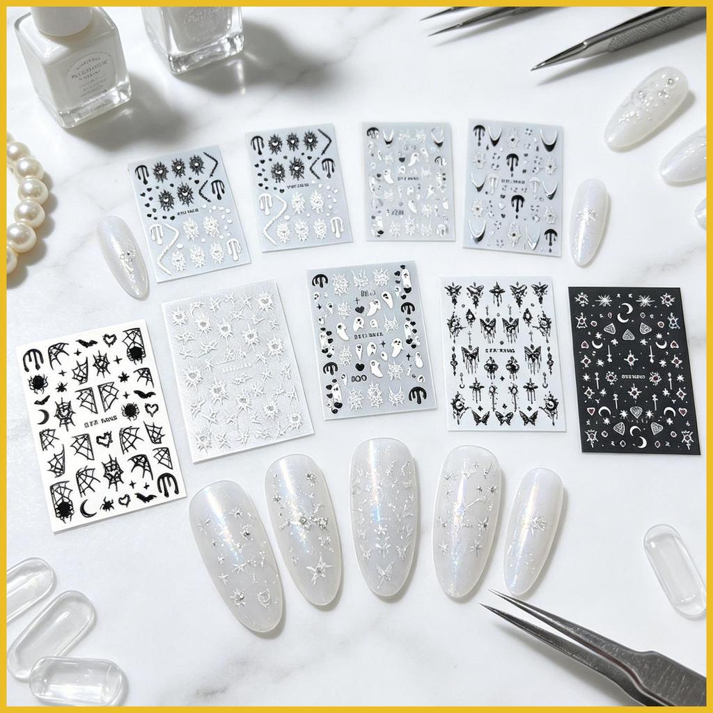 Halloween Design De Unhas Adesivos Férias Manicure Ponta Do Prego Decalques Para Escritório Em Casa yunkbr