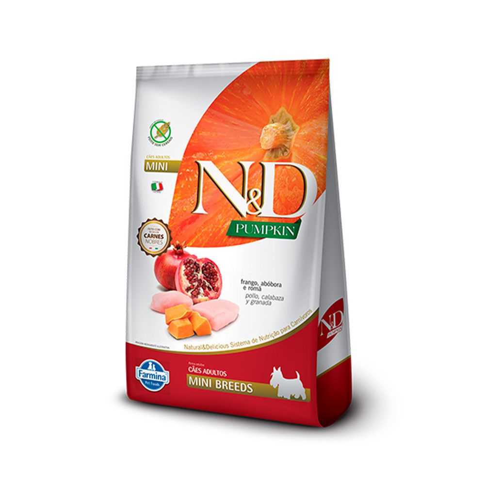 Ração 800g N&D Pumpkin Cães Adultos Raças Pequenas Frango 800g