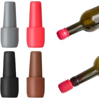 Rolha de silicone para garrafas de vinho, modelo novo 2026, rolha reutilizável para garrafas de vinho espumante, tampa d