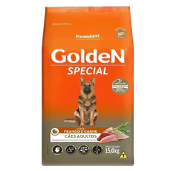 Ração pra Cães Adultos Golden Special sabor Frango e Carne 15kg