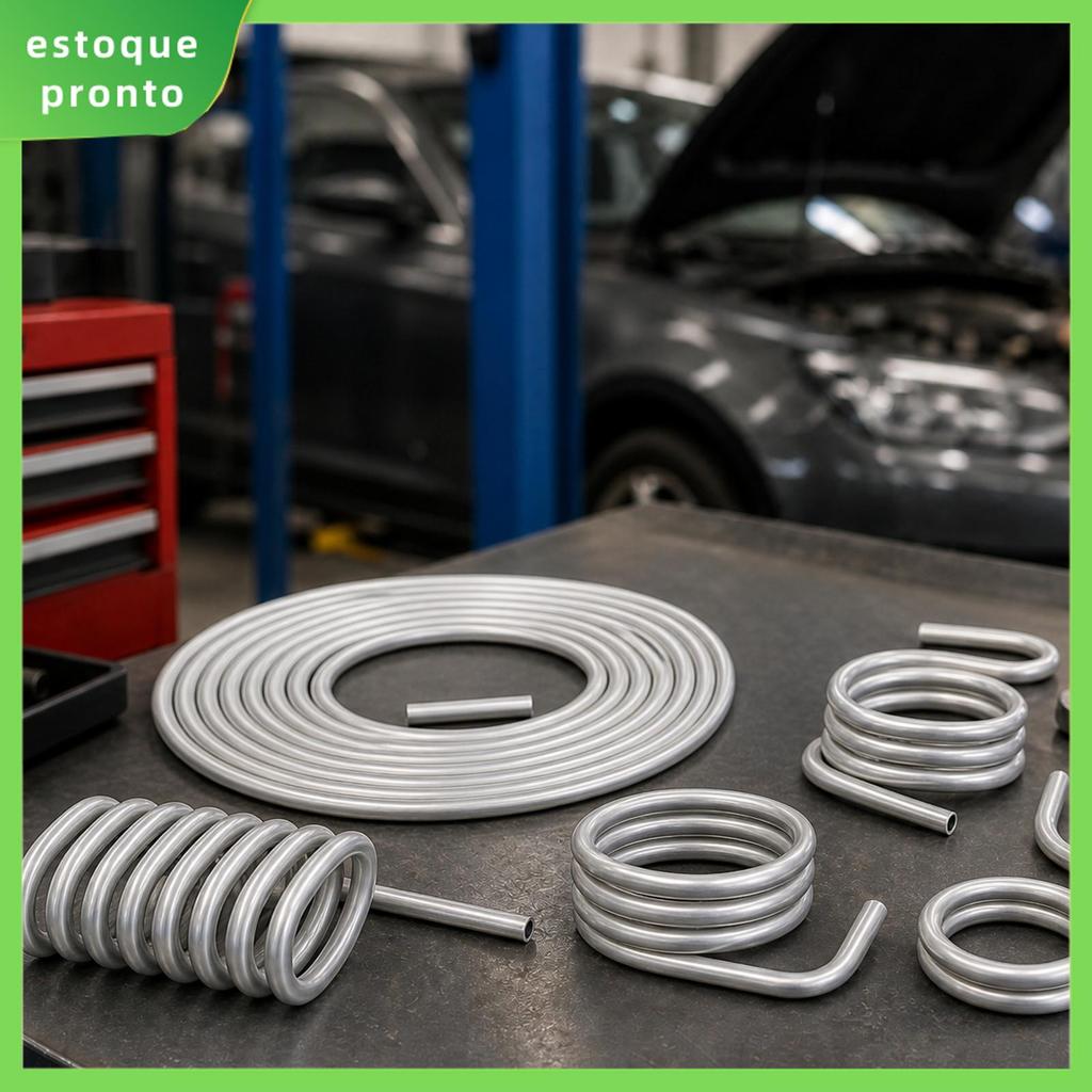 Tubo De Linha De Combustível Automotivo De Liga De Alumínio De 16 Pés 5/16 Polegadas OD De Alta Resistência E Pressão 65