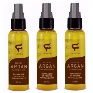 Óleo de Argan 1 - 2 - 3 Reparador De Pontas FASHION Nutrição e Hidratação