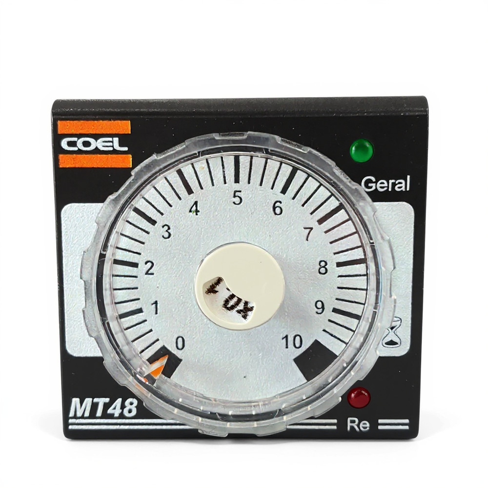 Rele de Tempo Multi Função 48 x 48mm 24vcc/Vca Coel