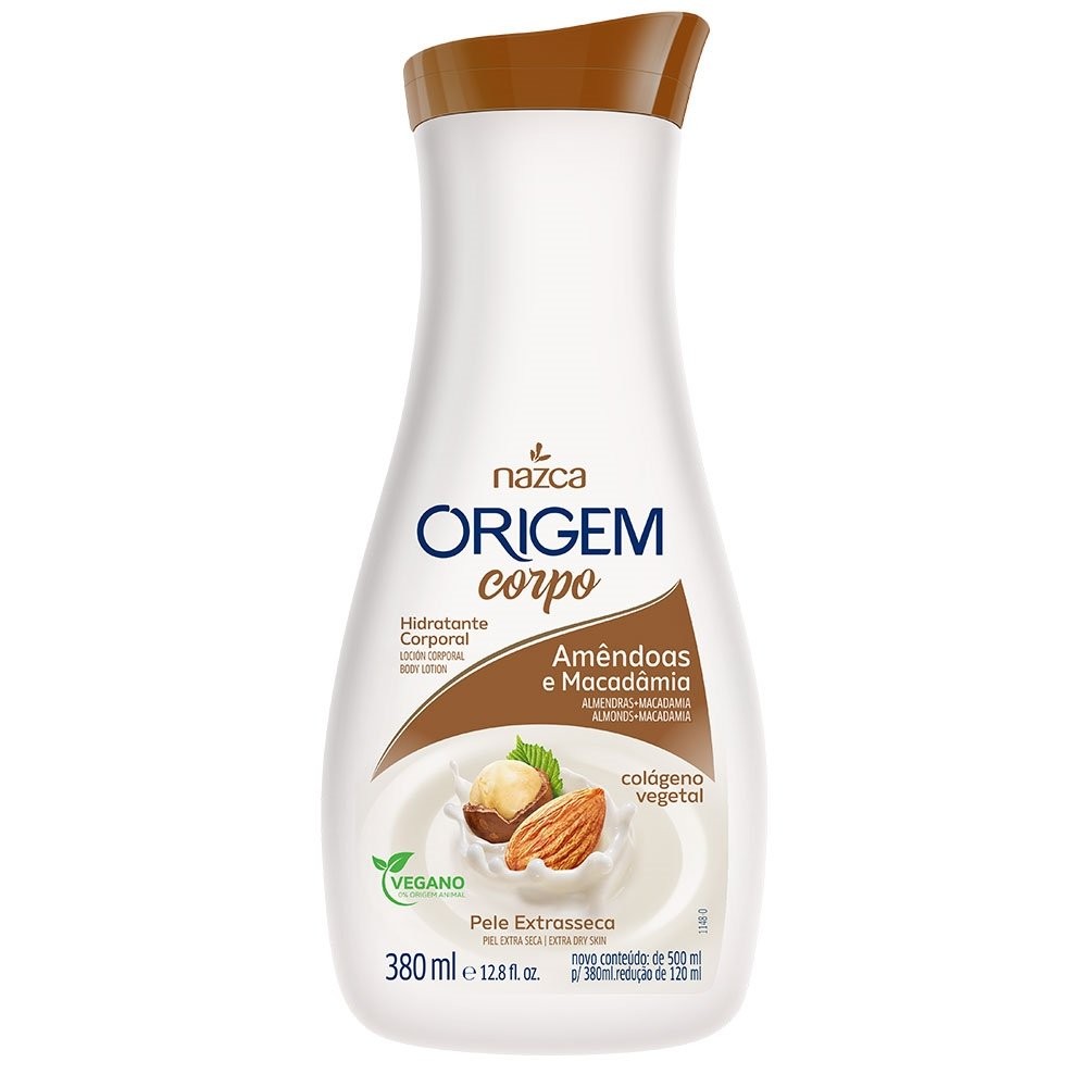 Hidratante Origem Amêndoas e Macadâmia 380ml em Oferta na Shopee