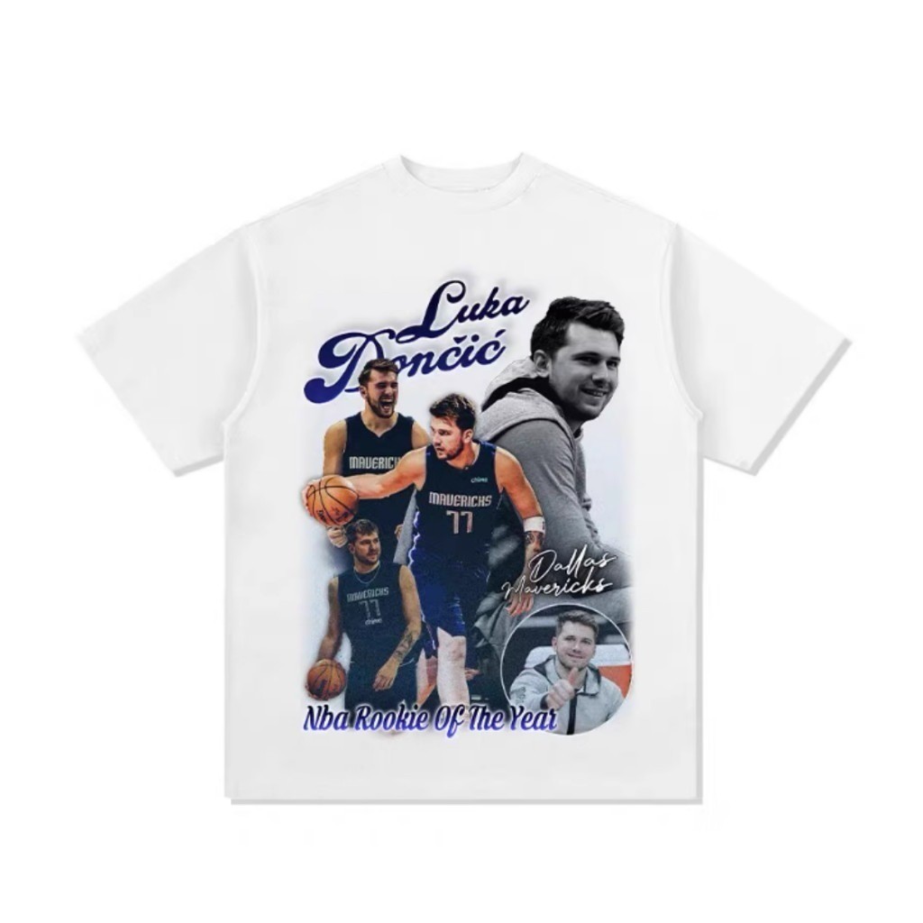 Camiseta Estampada Casual De Estrela Do Basquete, Camiseta Unissex De Algodão Macio E Confortável