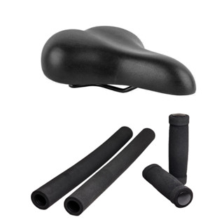 Kit Selim Duas Molas Confortável Preto  Manopla  Espuma Guidão Beach Para Bicicleta Caiçara Praiana em Oferta na Shopee