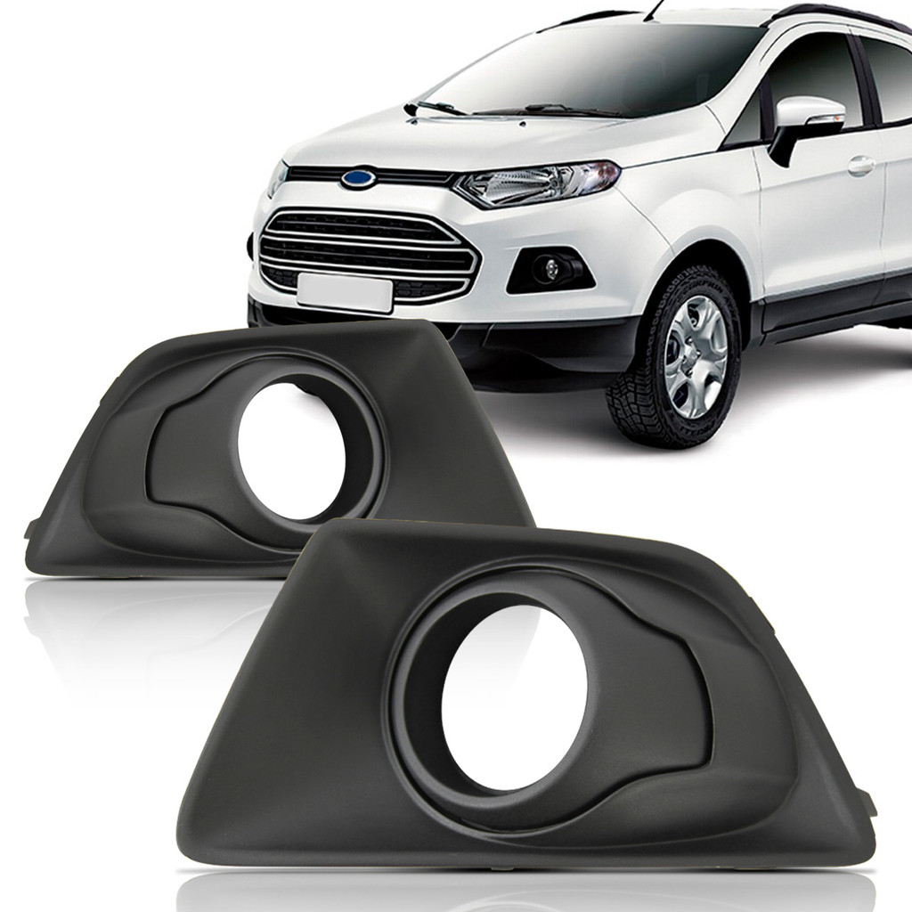 Grade Moldura Milha Ecosport 2013 2014 2015 2016 2017 Com Furo