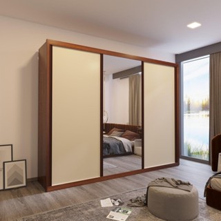 Guarda Roupa Casal Taylor com Esp 3 Portas 6 Gav Bom Pastor em Oferta na Shopee