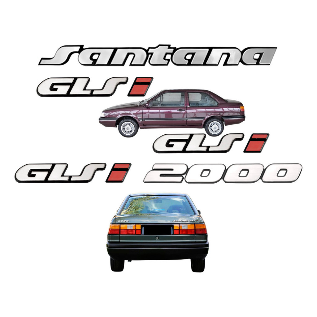 Emblemas Santana Glsi 2000 + Laterais Glsi - 1991 À 1998