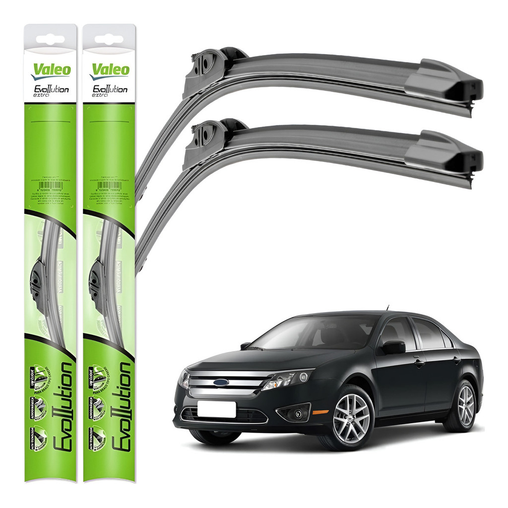 Par Palheta Limpador Parabrisa Valeo Ford Fusion 2006 A 2012