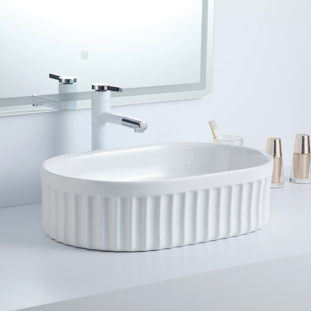 Cuba Deend De Cerâmica Ovale RigaLuce Para Banheiro 55x36x15cm em Oferta na Shopee