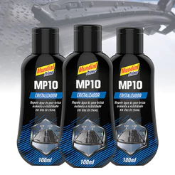 3 unidades Líquido Cristalizador Vidro Automotivo 100ml Repele Água Sujeira Caminhão Carros Viseira