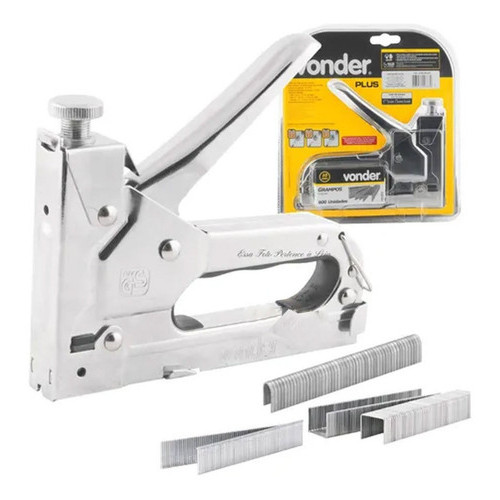 Grampeador/pinador manual VONDER PLUS em Oferta na Shopee