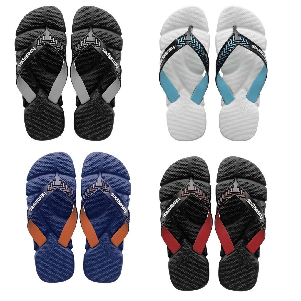 Kit 04 Pares De Chinelo Sandália Masculino Havainas Power Macia Antiderrapante Com Tiras Grossas Reforçadas em Oferta na Shopee