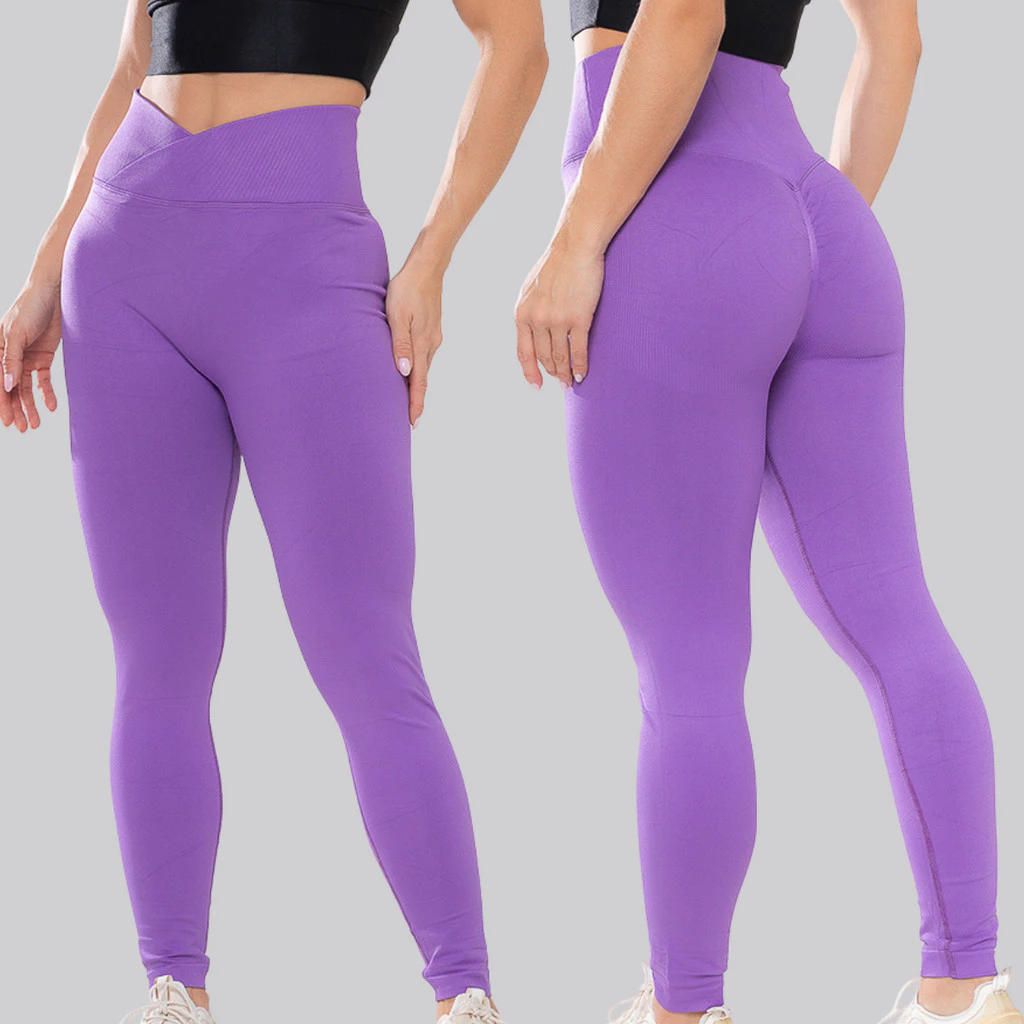 Calça Legging Feminina Poliamida Academia Cós em V Levanta Bumbum — imagem 1