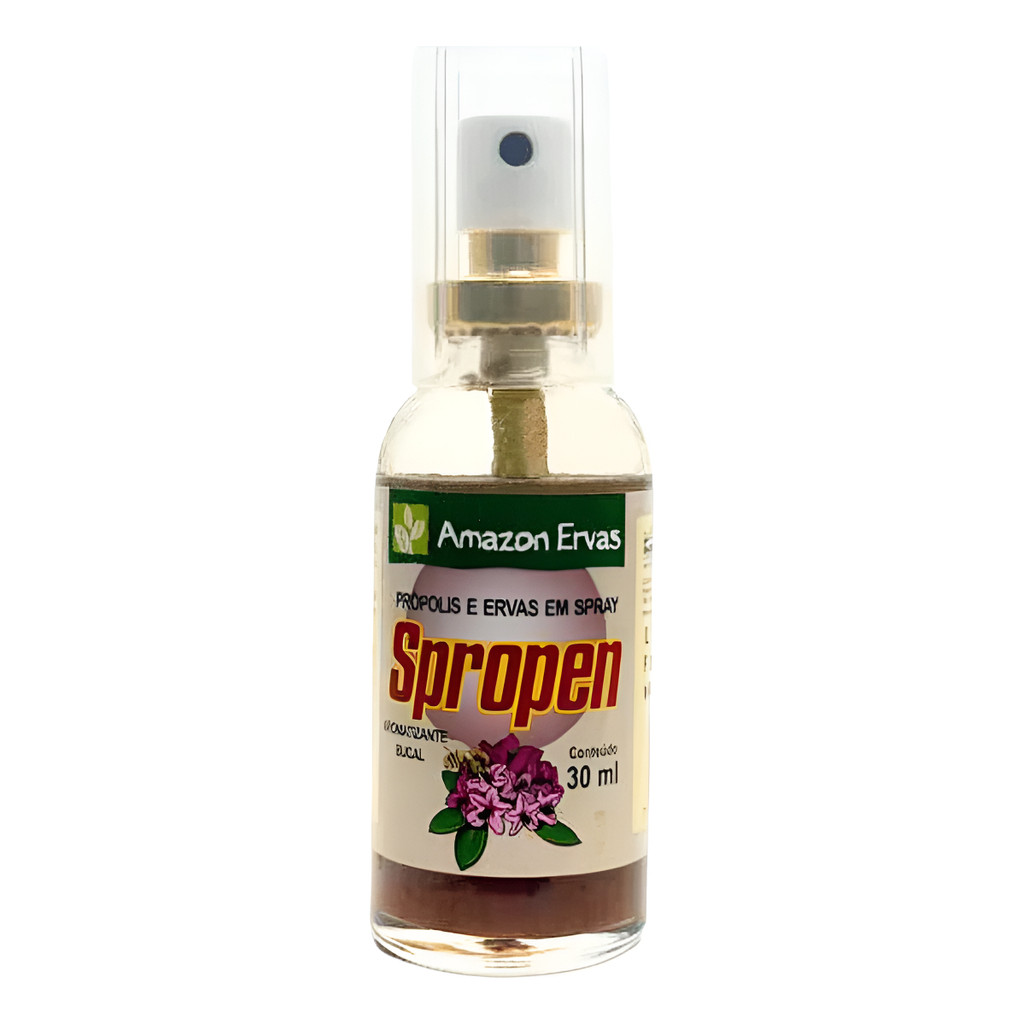 Spropen Spray Própolis Mel Gengibre 30ml Amazon Menta Amazon Ervas