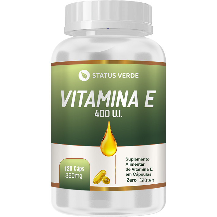 Vitamina E 400 U.I 120 Cápsulas 380 mg  Status Verde