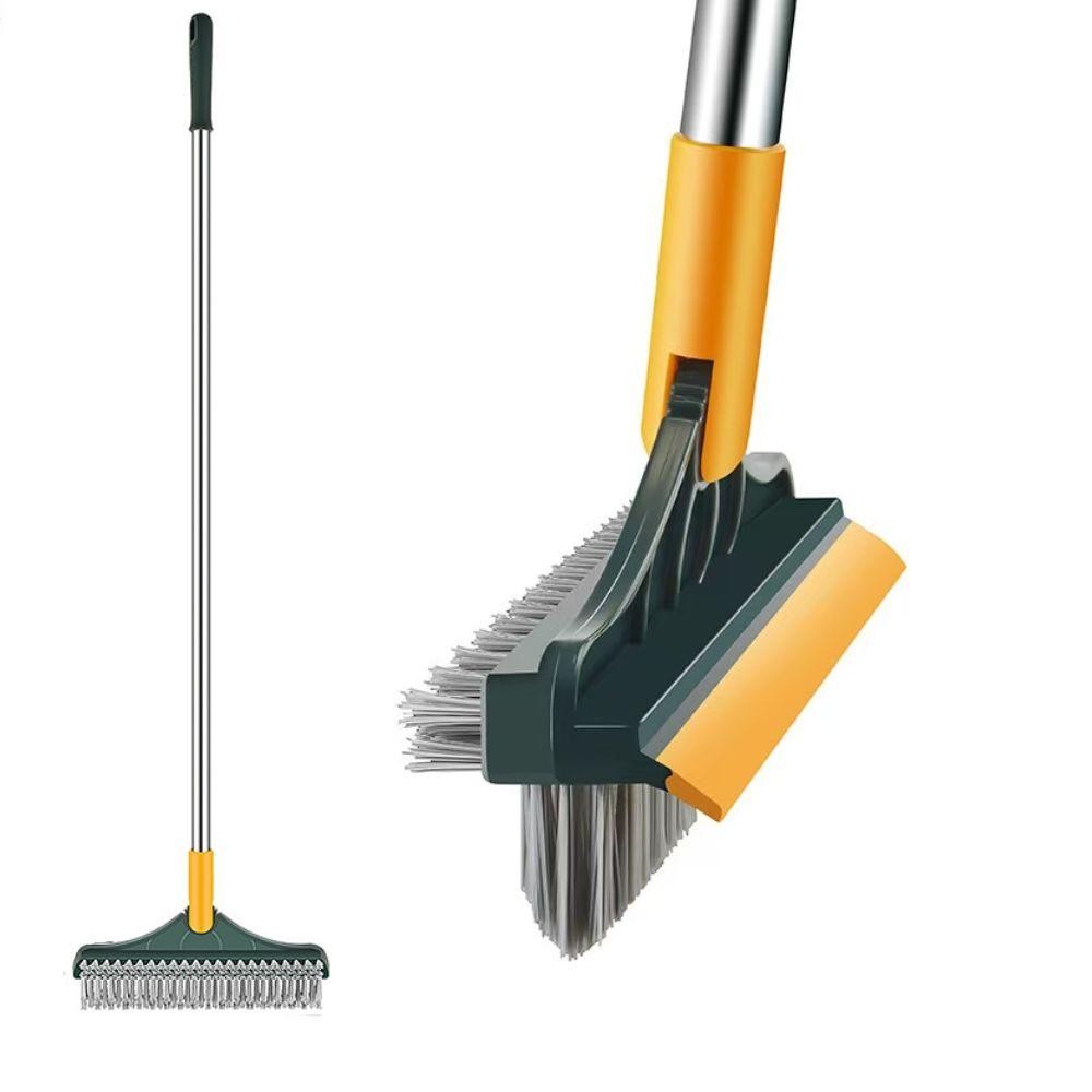 RODO ESFREGAO 3 EM 1 MULTIFUNCIONAL MOP MAGICO RASPADOR ARTICULADO CABO INOX CHAO BANHEIRO COZINHA PISO AZULEJO VIDRO