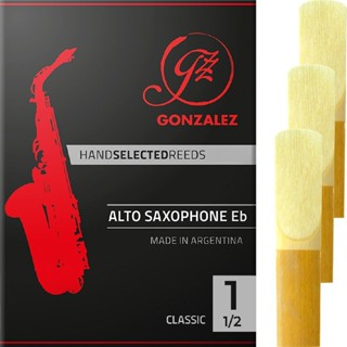 Kit 3 Palhetas Gonzalez Classic para Saxofone Alto Eb 1 1/2 em Oferta na Shopee