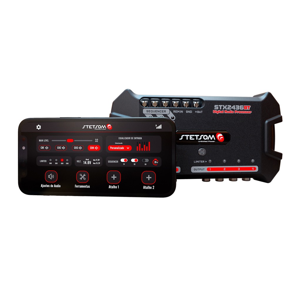 PROCESSADOR DE AUDIO DIGITAL STETSOM STX 2436 BT
