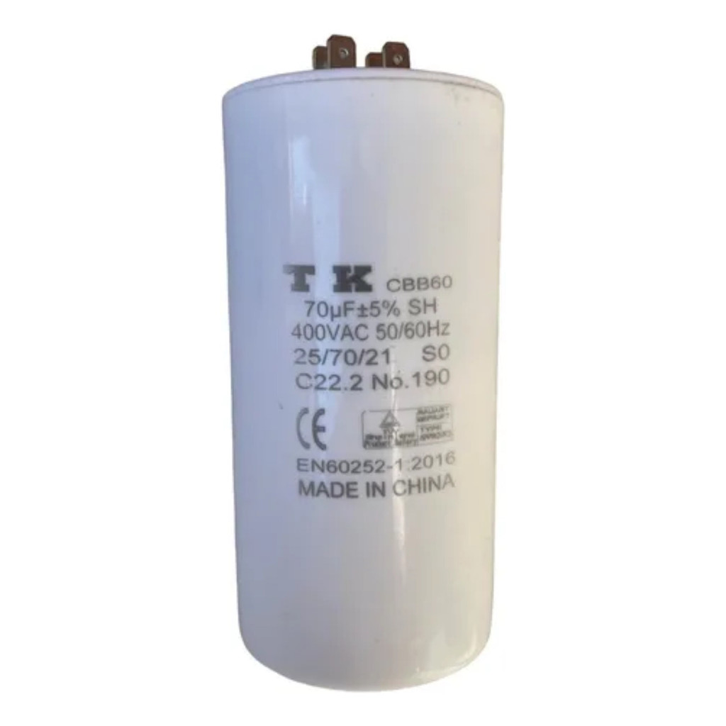Capacitor De Partida Fast-on 70uf 400v 60x120mm - TK