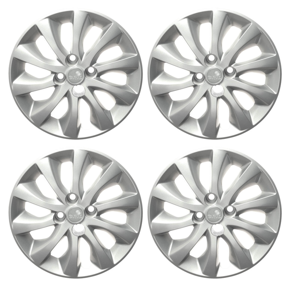 Calota Aro 15" cor Prata Modelo Idea 14/16 Jogo c/ 4 Calotas Grid - 225CP-PTA-E
