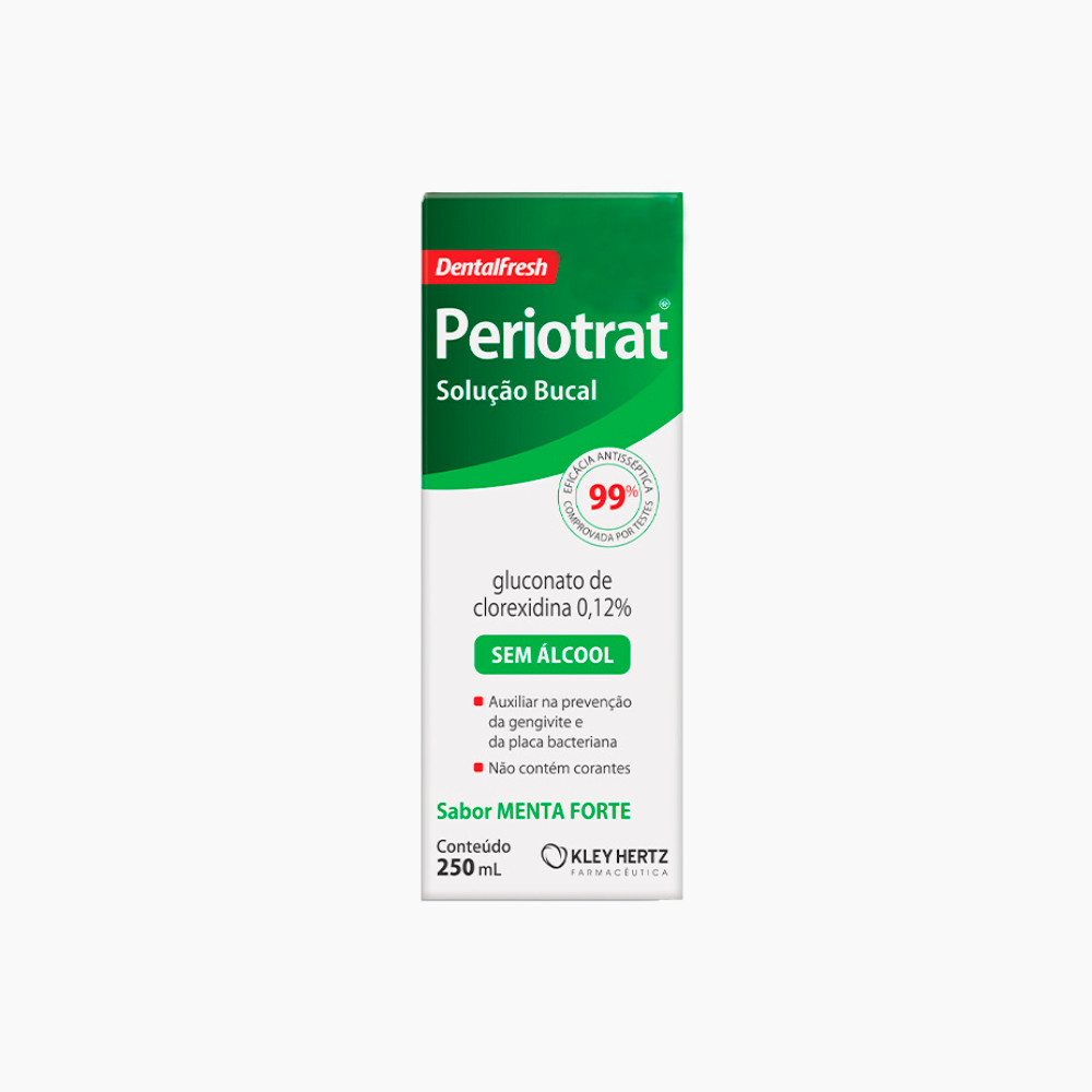 Periotrat Sem Álcool  Sabor Menta Forte 250ml - Kley Hertz