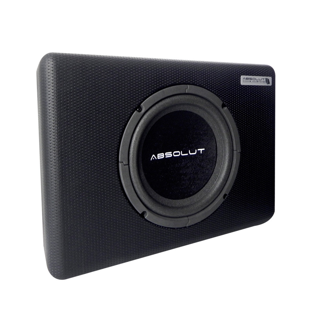 Caixa de Som Automotiva Carro Amplificada 8 Pol Slin 200 Watts RMS - Absolut Corzus