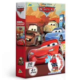 Quebra-Cabeça Carros 28 Peças Grandinho, Toyster. em Oferta na Shopee