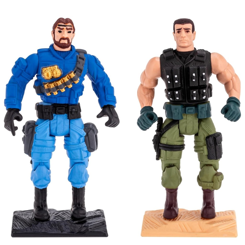 Kit Bonecos SOS Commandos Cronos VS Shark Articulados - Gulliver em Oferta na Shopee