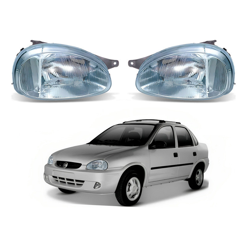 Par Farol Dianteiro Corsa Classic 1.0 1997 A 2010