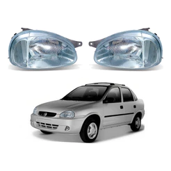 Par Farol Dianteiro Corsa Classic 1.0 1997 A 2010