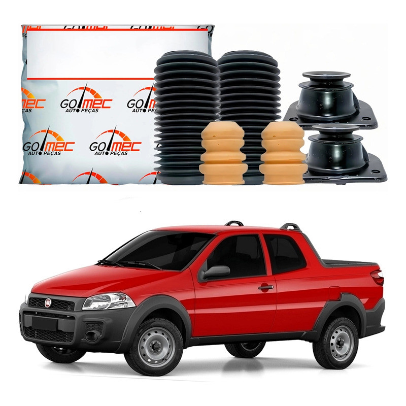 Kit Batente Dianteiro Strada 1.4 2008 A 2020 em Oferta na Shopee