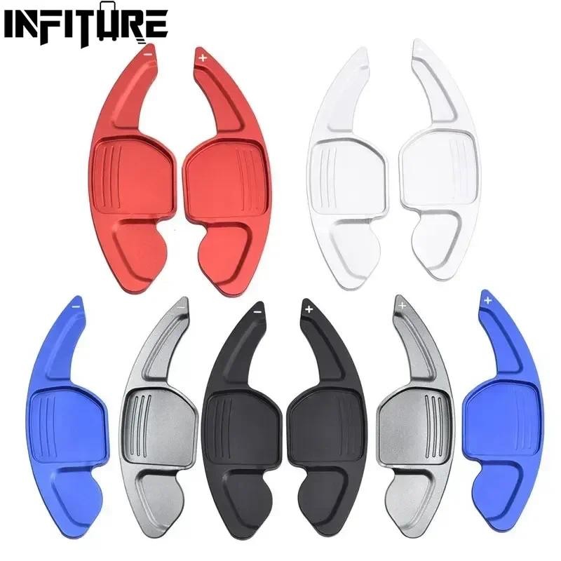 2 Pçs Volante Shift Paddle Shifter Para Audi A3/S3 facelift A5 A4 B9 Q7 TTS Extensão Caixa De Velocidades
