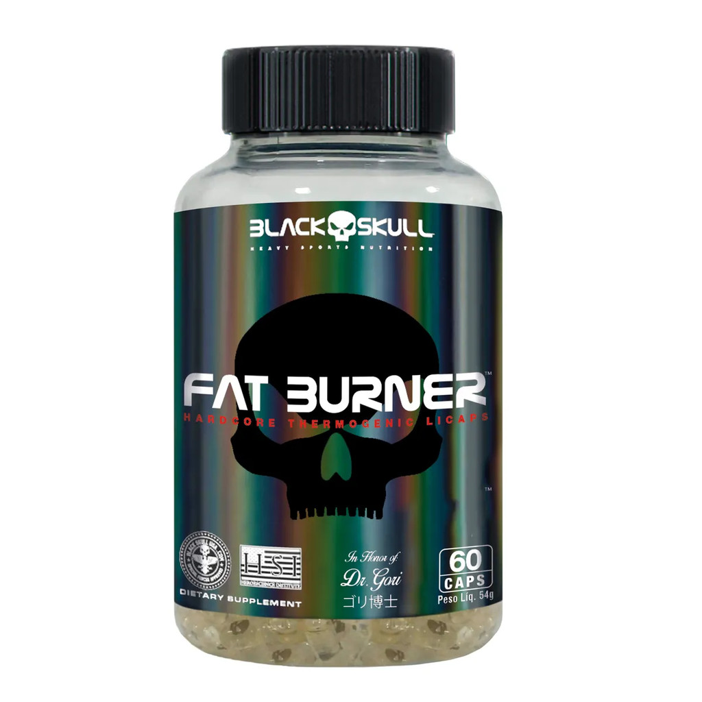 Fat Burner 60 Cápsulas Tabletes Black Skull USA Emagrecer