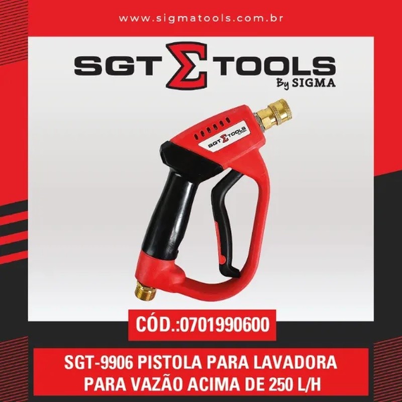 Pistola Lavadora de Alta Pressão SGT 9906 Potência e Eficiência para Limpeza Pesada