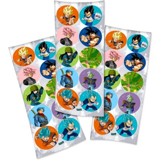 30 Adesivos Dragon ball redondo decoração festa em Oferta na Shopee