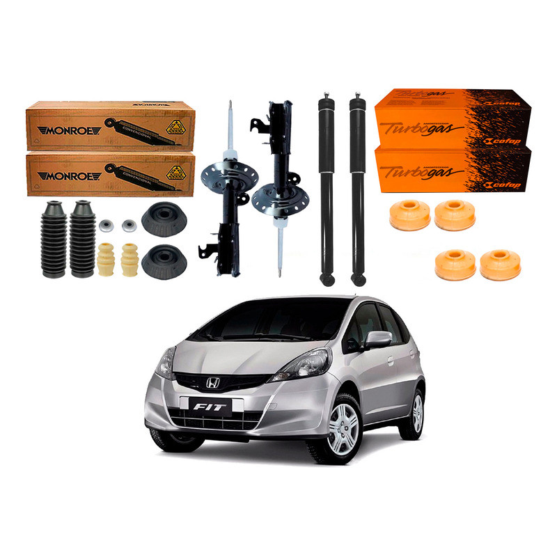 Amortecedor Dianteiro Traseiro New Fit 1.4 1.5 2009 A 2013 em Oferta na Shopee