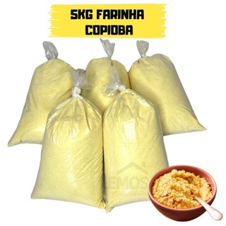 Farinha De Copioba Mandioca Amarela Torrada e Fina A Melhor Da Bahia 5kg Farofa Pirão Tropeiro em Oferta na Shopee