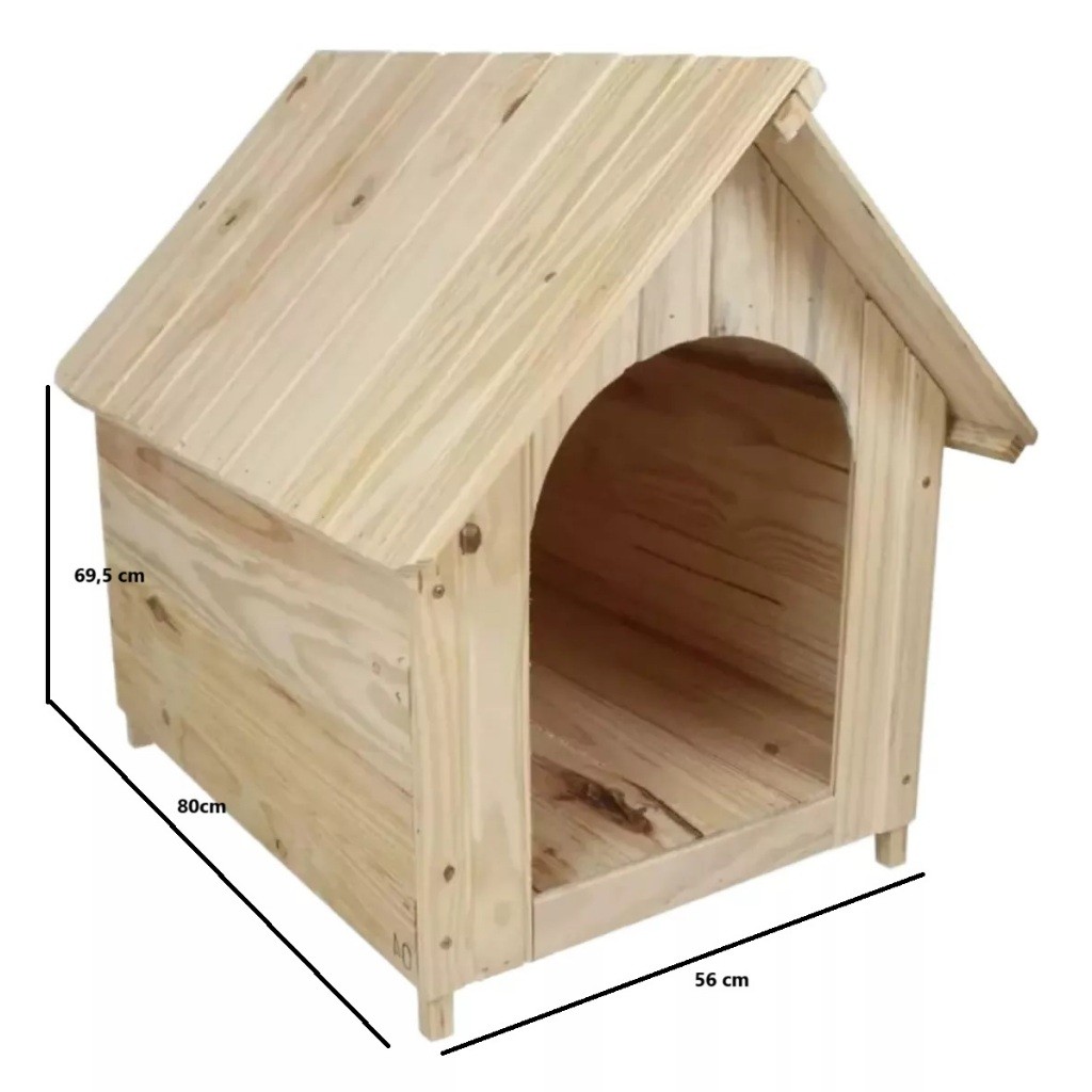 Casinha de Madeira Para Cachorros Cães e Gatos Feito de Madeira Pinus Casa Pet