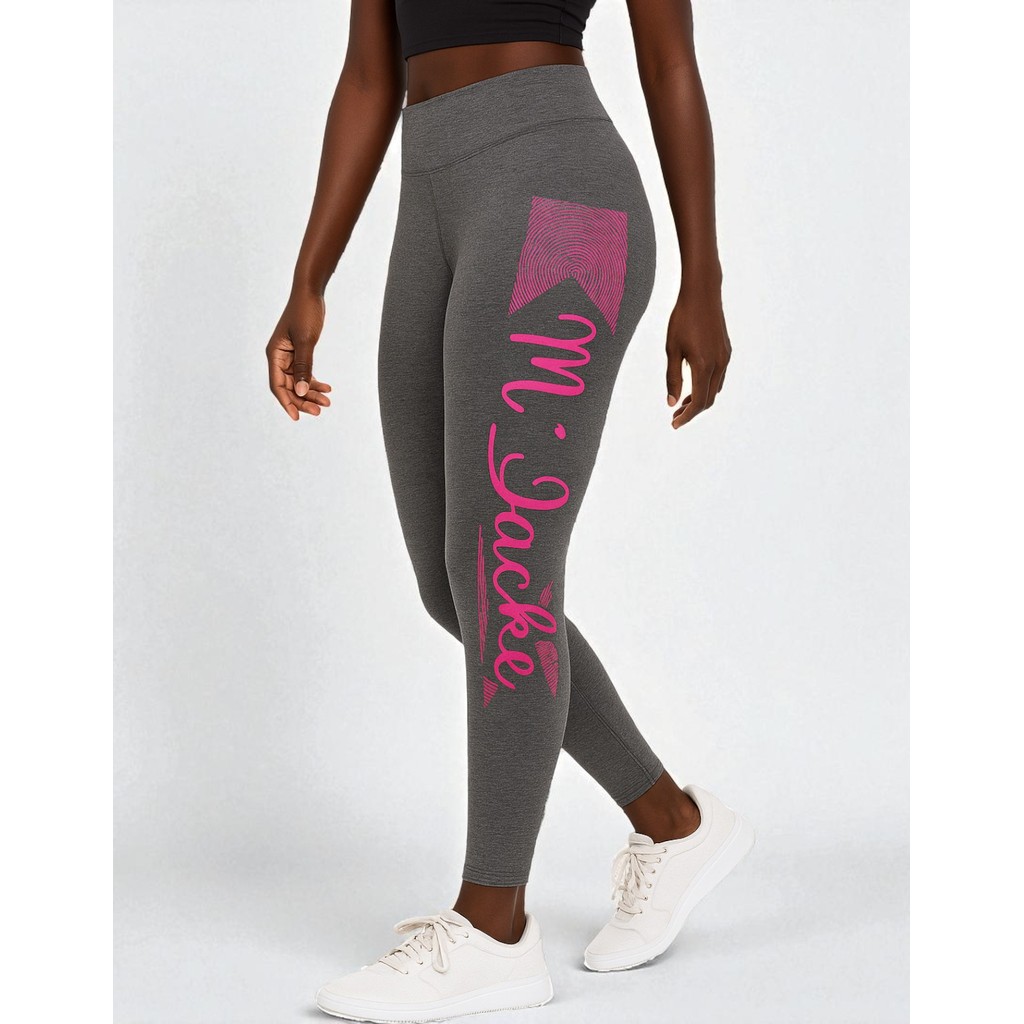 Kit 2 Legging Feminina Cintura Alta Poliéster E Elastano Cós Firme Que Não Fica Transparente Academia