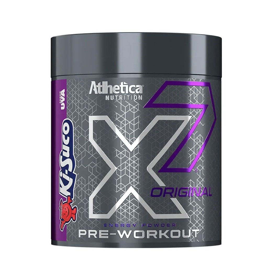 Pré-treino X7 Original - 300g Uva - Atlhetica Nutrition em Oferta na Shopee