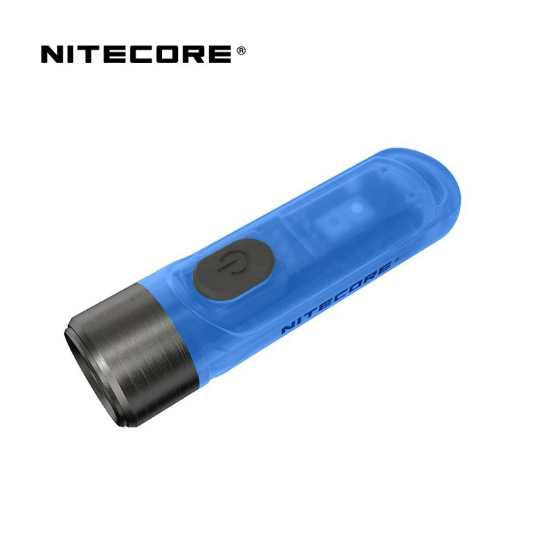 NITECORE Lanterna Mini Portátil Fluorescente EDC Chave Luz TIKI GITD AZUL