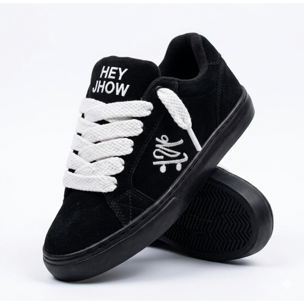 Tênis Skate Costurado Cadarço Grosso ORIGINAL Marca HEY JHOW Premium Turbinado Espuma Grossa Camurça — imagem 2 de 2