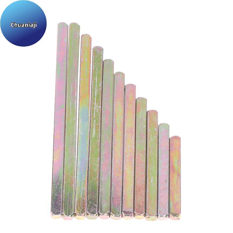 Chuaniaji 2 Peças De Comprimento Lateral 8mm Porta Lo Haste De Transmissão Corpo Quadrado Ferro Maçaneta Da Biela Acessó