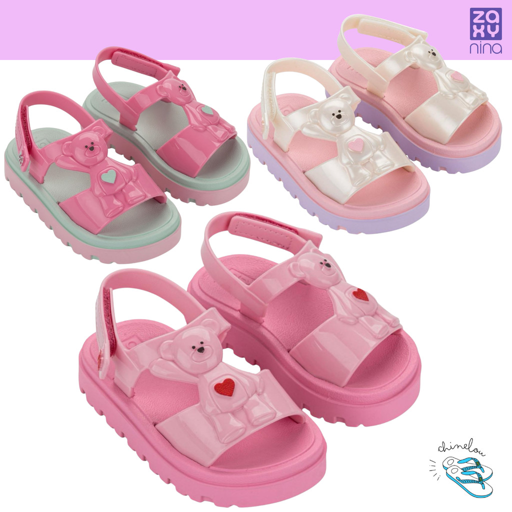 Sandália Infantil Zaxynina Friends Baby Tira Autocolante Lançamento